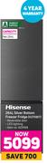 Hisense 264L Silver Bottom Freezer Fridge H370BIT