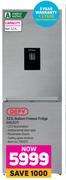 Defy 323L Bottom Freezer Fridge DAC627