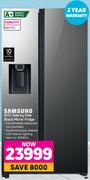 Samsung 617L Side By Side Black Mirroe Fridge 