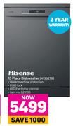 Hisense 13 Place Dishwasher H13DETG