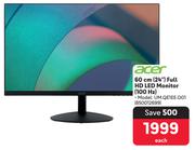 Acer 60cm (24") Full HD LED Monitor 100Hz UM.QE1EE.O01
