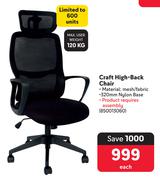 Craft High Back Chair