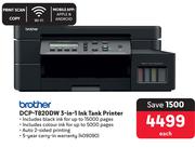 Brother DCP-T820DW 3 In 1 Ink Tank Printer