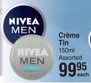 Nivea Men Creme Tin-150ml Each