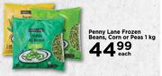 Penny Lane Frozen Beans, corn Or Peas-1Kg Each