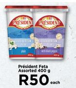President Feta Assorted-400g Each