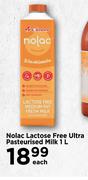 Nolac Lactose Free Ultra Pasteurised Milk-1L Each