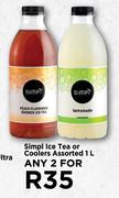 Simpl Ice Tea Or Coolers Assorted-For Any 2 x 1L