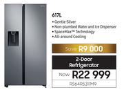 Samsung 617L 2 Door Refrigerator RS64R5311M9