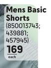 Mens Basic Shorts-Each