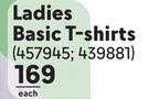 Ladies Basic T-Shirts-Each