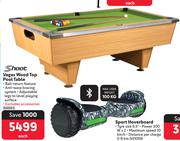 Shoot Vegas Wood Top Pool Table