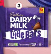 Cadbury Dairy Milk Little Bars 6 Pack-108g