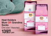 Heat Holders Mum Or Grandma Socks One Size Assorted-Per Pair