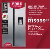 Defy 490L SBS Fridge/Freezer WD DFF458