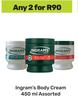 Ingram's Body Cream Assorted-For 2 x 450ml