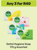Dettol Hygiene Soap Assorted-For 3 x 175g