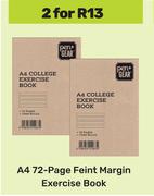 Pen + Gear A4 72 Page Feint Margin Exercise Book-For 2