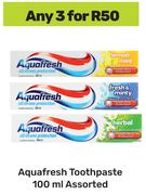 Aquafresh Toothpaste Assorted-For 3 x 100ml