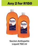 Savlon Antiseptic Liquid-For 2 x 750ml
