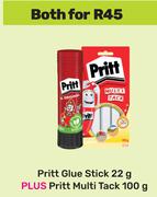 Pritt Glue Stick 22g Plus Pritt Multi Tack 100g-Both For