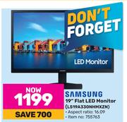 Samsung 19" Flat LED Monitor LS19A330NHMXZN