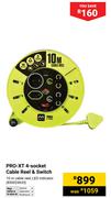 Pro-XT 4-Socket Cable Reel & Switch