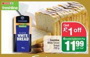 Spar Freshline White Sliced Bread-700g Per Loaf
