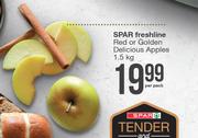 Spar Freshline Red Or Golden Delicious Apples-1.5Kg Per Pack