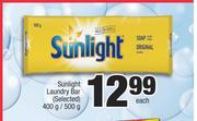 Sunlight Laundry Bar (Selected)-400g/500g Each
