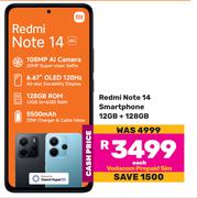 Mi Redmi Note 14 Smartphone 12GB + 128GB-Each