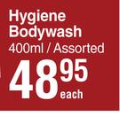  Lifebuoy Hygiene Bodywash Assorted-400ml Each