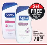 Sanex Shower Gel Assorted-500ml Each