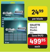Gillette Mach3 Blades-20's