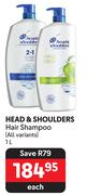 Head & Shoulders Hair Shampoo (All Variants)-1L Each