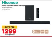 Hisense 2.1 Channel Soundbar HS1800