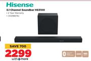 Hisense 3.1 Channel Soundbar HS3100