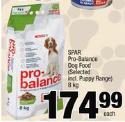 Spar pro balance hotsell dog food price