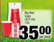 Big Red Cups-12 x 473ml Per Pack