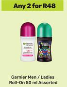 Garnier Men/Ladies Roll On Assorted-For Any 2 x 50ml