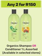 Organics Shampoo Or Conditioner Assorted-For Any 2 x 1L