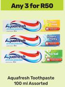 Aquafresh Toothpaste Assorted-For Any 3 x 100ml