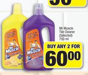 Mr Muscle Tile Cleaner (Selected)-For Any 2 x 750ml