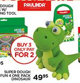 Pavlinda Super Dough Fun 4 One Pack Dinosaur