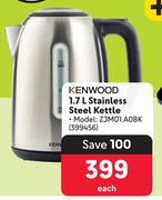 Kenwood 1.7L Stainless Steel Kettle ZJM01.A0BK-Each
