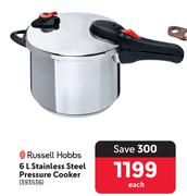 Russell Hobbs 6L Stainless Steel Pressure Cooker