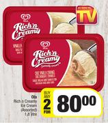 Ola Rich n Creamy Ice Cream (Assorted)-For Any 2 x 1.8Ltr
