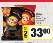 Simba Lays Potato Chips (Assorted)-For Any 2 x 120g