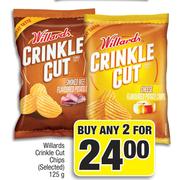 Willards Crinkle Cut Chips(Selected)-For Any 2 x 125g