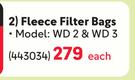 Karcher Fleece Filter Bags WD 2 & WD 3